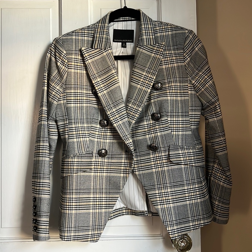 Plaid 0P blazer